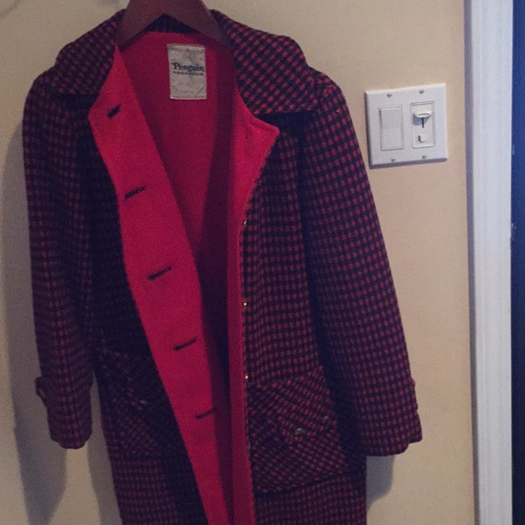 Vintage wool coat by Penguin. Sz 10. - Picture 3 of 3